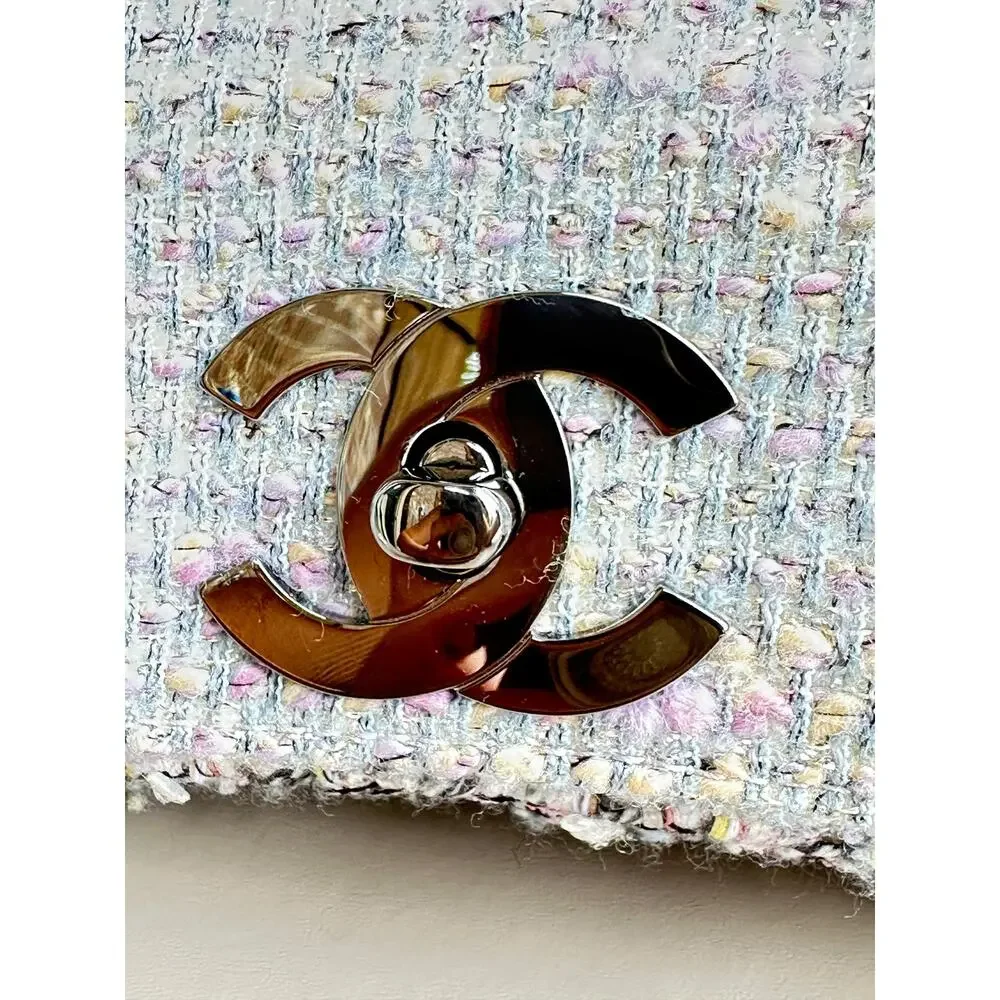 Chanel Fantasy Flap Bag Tweed Medium	Multicolor 74534